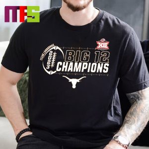 Texas Longhorns 2023 Big-12 Football Conference Champions Locker Room Essentials T-Shirt