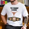 Texas Longhorns 2023 Big-12 Football Conference Champions Locker Room Essentials T-Shirt