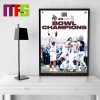 Texas State Bobcats 2023 First Responder Bowl Champions Ate Em Up Home Decoration Poster Canvas