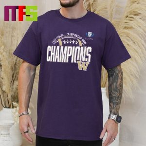 Washington Huskies 2023 Pac-12 Football Conference Champions Essentials T-Shirt