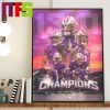 Texas Longhorns Are 2023 Big-12 Football Conference Champions Home Decor Poster Canvas