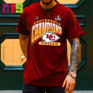 2023 AFC Champions Kansas City Chiefs Red Essentials T-Shirt