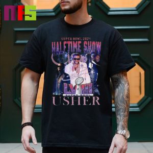 2024 Super Bowl LVIII Halftime Show Usher Signatures Essentials T-Shirt