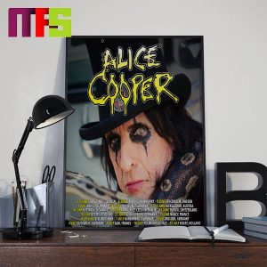 Alice Cooper 2024 Tour Tour List Home Decor Poster Canvas