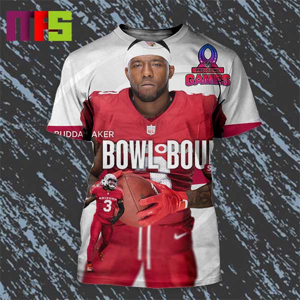 Arizona Cardinals Budda Baker Named To 2024 NFC Pro Bowl Games Roster All Over Print Shirt
