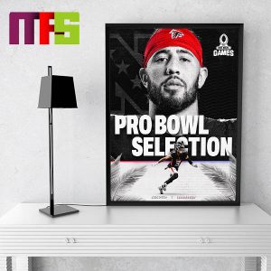 Atlanta Falcons Jessie Bates Selected For NFC 2024 Pro Bowl Roster Home Decoration Poster Canvas