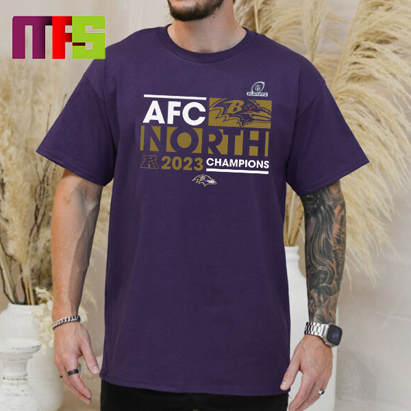 Baltimore Ravens 2023 AFC North Division Champions Big & Tall Classic T-Shirt