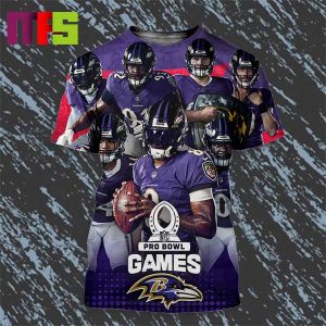 Baltimore Ravens Players Named To 2024 AFC Pro Bowl Games Roster All Over Print Shirt Baltimore Ravens Players Named To 2024 AFC Pro Bowl Games Roster All Over Print Shirt