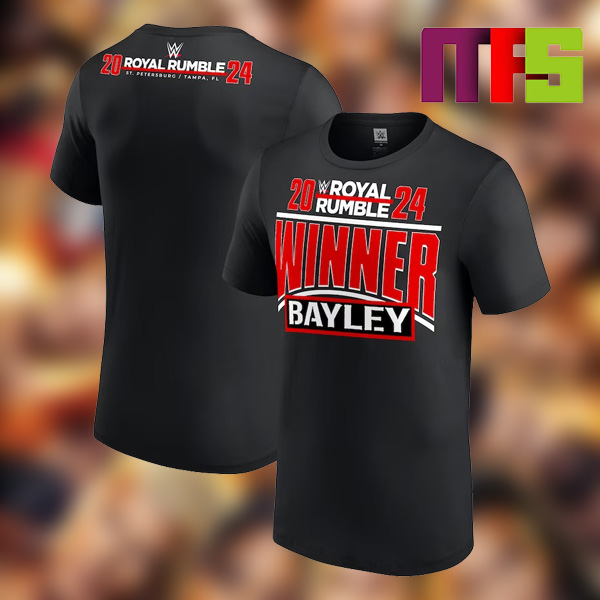 Bayley 2024 Royal Rumble Winner Essentials T-Shirt