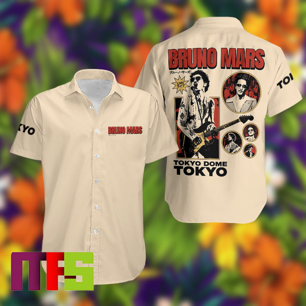 Bruno Mars Japan 2024 Tour At Tokyo Dome Tokyo Button Up Hawaiian