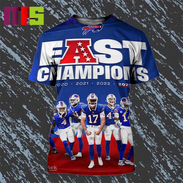 Buffalo Bills 2023 AFC East Division Champions All Over Print Shirt