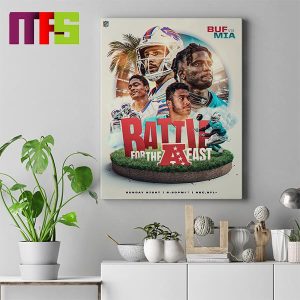 Buffalo Bills Vs Miami Dolphins Battle For The AFC East On Sunday Night Home Decor Poster Canvas