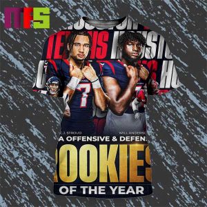 CJ Stroud And Will Anderson Jr PFWA Offensive And Defensive Rookies Of The Year All Over Print Shirt