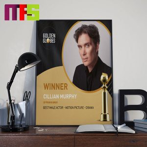 Cillian Murphy 2024 Golden Globes Best Male Actor – Motion Picture – Drama Winner Home Decor Poster Canvas Cillian Murphy 2024 Golden Globes Best Male Actor – Motion Picture – Drama Winner Home Decor Poster Canvas