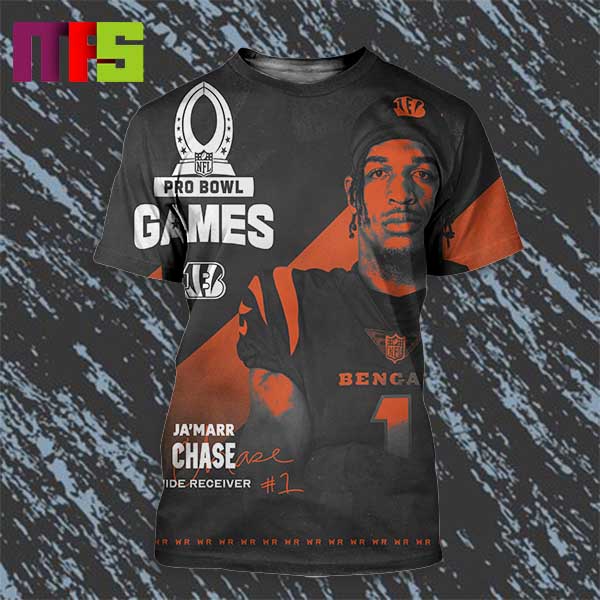 Cincinnati Bengals Ja’Marr Chase Named To AFC 2024 Pro Bowl Roster All Over Print Shirt