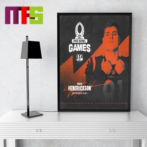 Cincinnati Bengals Trey Hendrickson Named To AFC 2024 Pro Bowl Roster Home Decoration Poster Canvas