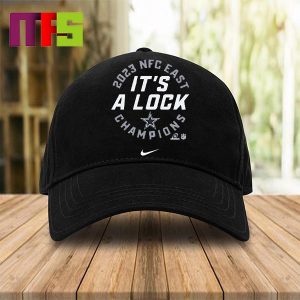 Dallas Cowboys 2023 NFC East Division Champions Trophy Collection It’s A Lock Classic Hat Cap