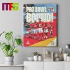Five Detroit Lions Players Selected For NFC 2024 Pro Bowl Roster Home Decoration Poster Canvas