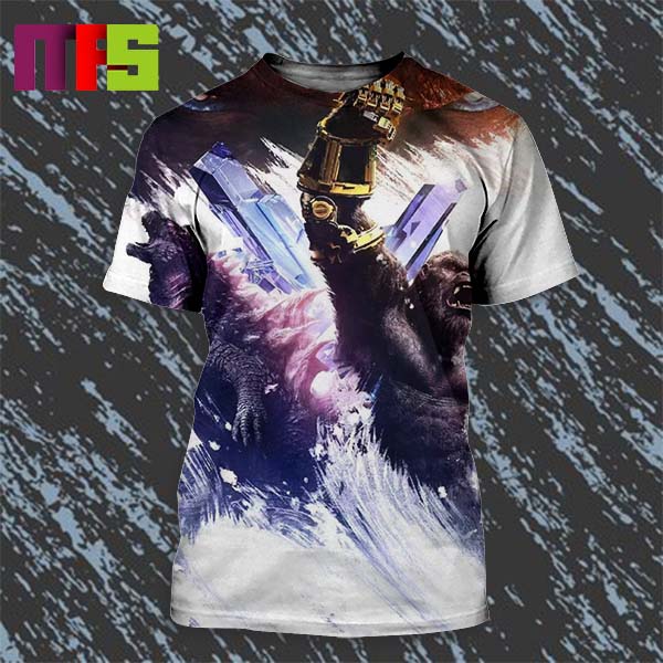 Godzilla x Kong The New Empire New International Textless Poster All Over Print Shirt