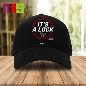 Houston Texans 2023 AFC South Division Champions Trophy Collection It’s A Lock Classic Hat Cap