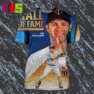 Joe Mauer Hall Of Fame Class Of 2024 All Over Print Shirt
