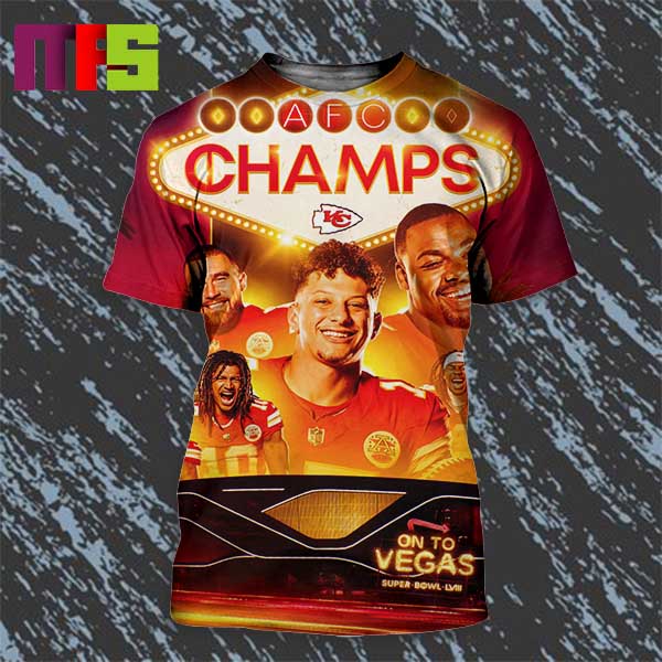 Kansas City Chief Are AFC Champions For The 4th Time In The Last 5 Years All Over Print Shirt