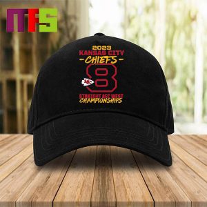 Kansas City Chiefs 2023 AFC West Division Champions Eight Time In A Row Hat Cap