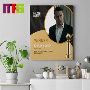 Kieran Culkin 2024 Golden Globes Best Television Male Actor – Drama Series Winner Home Decor Poster Canvas