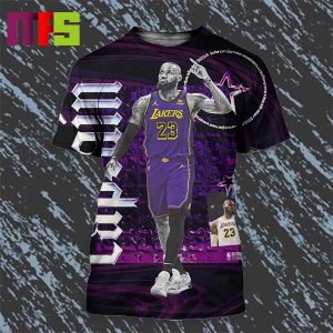 LeBron James 20x NBA All Star and 2024 All Star Captain All Over Print Shirt
