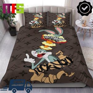 Louis Vuitton Looney Tunes Bug Bunny Boom Luxury Bedding Set