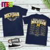 Michigan Wolverines CFP 2023-2024 National Champions Schedule Road To National Champions Classic T-Shirt