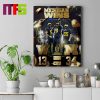 Michigan Wolverines 2023-2024 CFP National Champions Home Decoration Poster Canvas