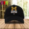 Michigan Wolverines 2024 Rose Bowl Champions CFP Rose Bowl Logo Players Names Classic Hat Cap