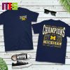 2024 Rose Bowl Champions CFP Michigan Wolverines Undefeated 14 – 0 Go Blue Two Sided Essentials T-Shirt