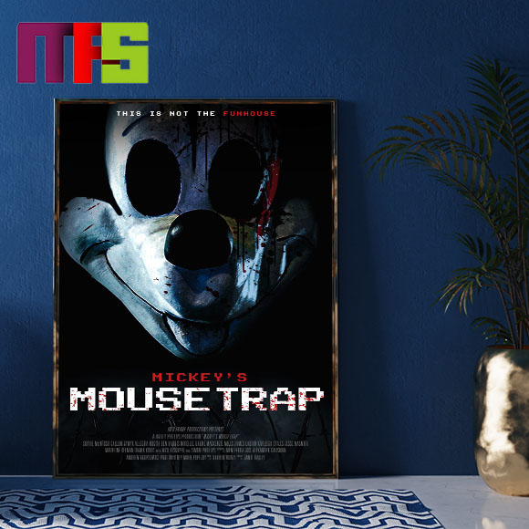 Mickey’s Mouse Trap This Is Not The Funhouse New Mickey Mouse Horror Movie Home Decor Poster Canvas