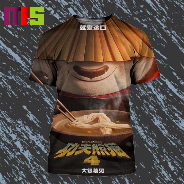New Poster Kungfu Panda 4 Chinese Version All Over Print Shirt