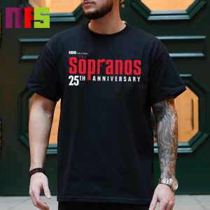Official Logo For The 25th Anniversary Of The Sopranos Essentials T-Shirt