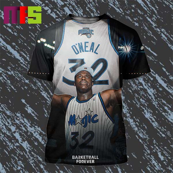 Shaq O’Neal Will Become The First Player In Orlando Magic History To Have His Jersey Retired All Over Print Shirt