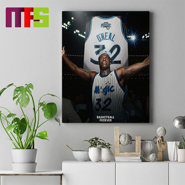Shaq O’Neal Will Become The First Player In Orlando Magic History To Have His Jersey Retired Home Decor Poster Canvas
