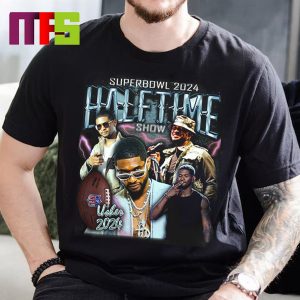 Super Bowl LVIII Halftime Show Usher 2024 In Las Vegas Classic T-Shirt