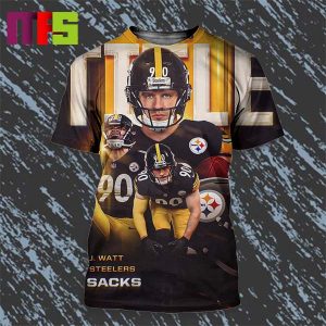 TJ Watt LB At Pittsburgh Steelers 3x Sack King Sacks Title All Over Print Shirt