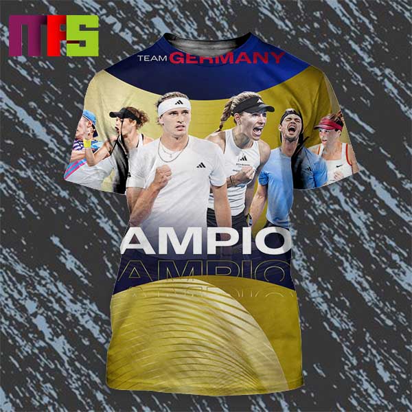 Team Germany 2023 Tennis United Cup Champions All Over Print Shirt