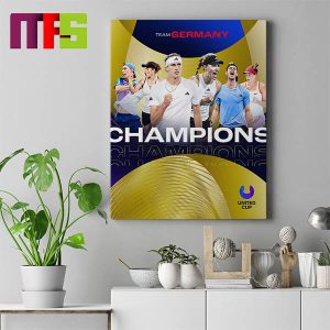 Team Germany 2023 Tennis United Cup Champions Home Decor Poster Canvas