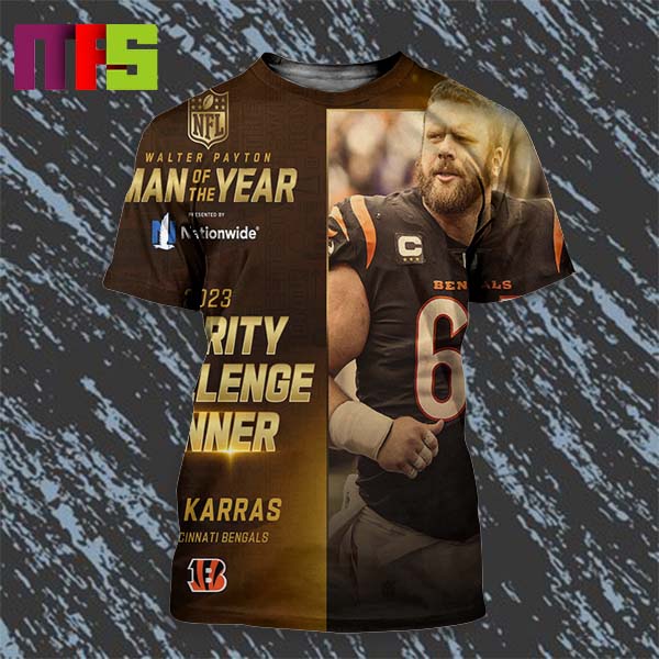 Ted Karras Walter Payton Man Of The Year 2023 Charity Challenge Winner All Over Print Shirt