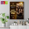 TJ Watt First Player In NFL History To Lead The League In Sacks In Three Separate Seasons Home Decor Poster Canvas