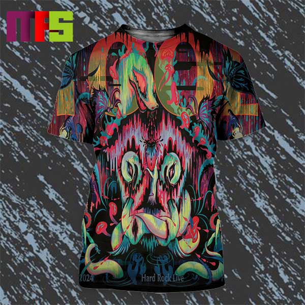 Tool Hollywood FL Night 2 At Hard Rock Live On January 19th 2024 All Over Print Shirt