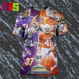 Washington Huskies 2024 Sugar Bowl Champions CFP Final Scores Poster All Over Print Shirt