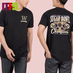 Washington Huskies 2024 Sugar Bowl Champions CFP Washington Logo Players Names Vintage T-Shirt
