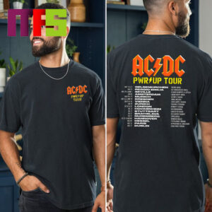 ACDC Power Up Tour 2024 Europe Tour Date Two Sided Classic T-Shirt