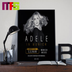 Adele Exclusive European Performances In Munich Munich Messe Home Decor Poster Canvas